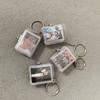 2Inch Mini Photo Albums Keychain For Photos Cards Small Album Book Card Holder