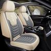 All-Season Linen Car Seat Cushion - Full Coverage & Universal Fit