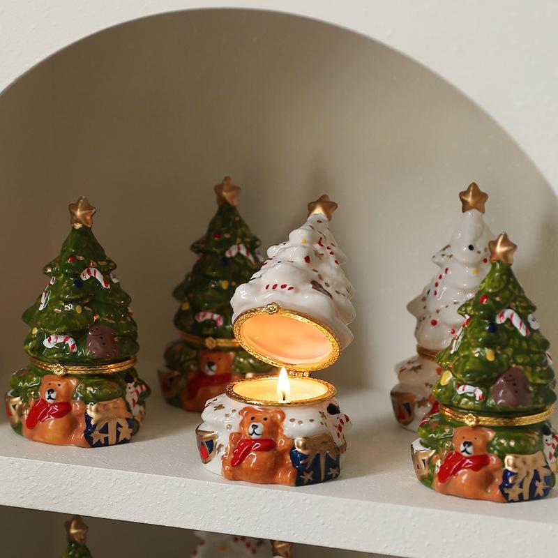Bear Christmas Tree Aromatherapy Decoration Modern Simplicity Household Creative Small Gifts Desktop Christmas Decoration Crafts