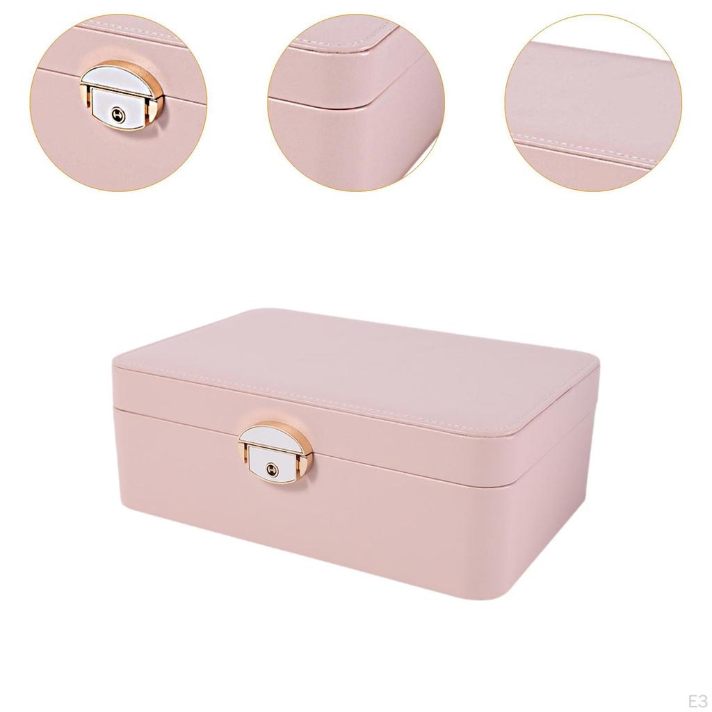 Jewelery Case Display Box Travel Portable Jewelry Holder Decorative for Necklaces Ear Studs