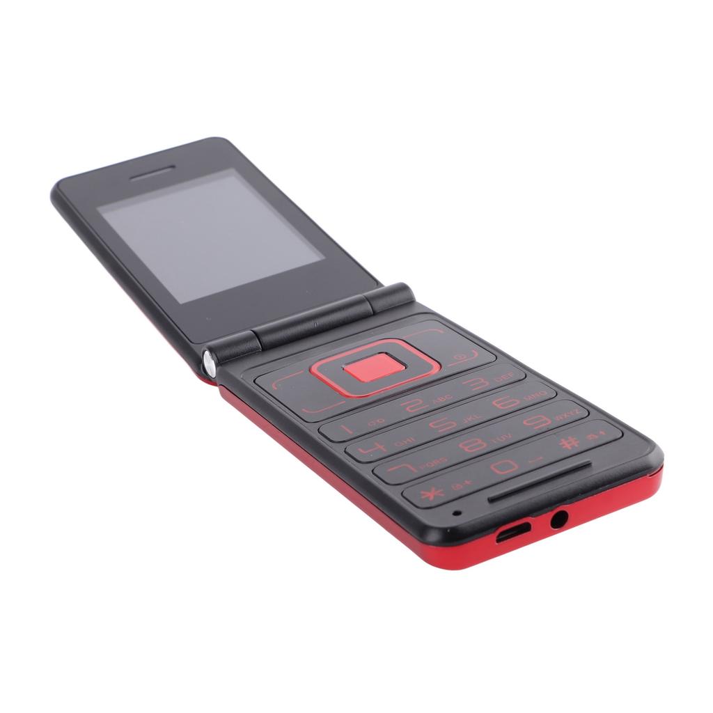 T320e Dual Card Dual Standby Mini Flip Phone 2.4in Children Moblie Phone Rouge