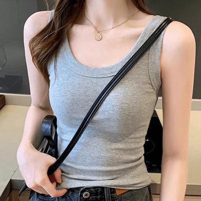 Trendiges koreanisches ärmelloses Slimming-Camisole für Damen – Anti-Exposure, Sommer-All-Match-Top