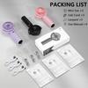 3pcs Portable Handheld Mini Fans with 3 Speed 180° Adjustable USB C Rechargeable for Travel Stylish Indoor Outdoor Eyelash Fan