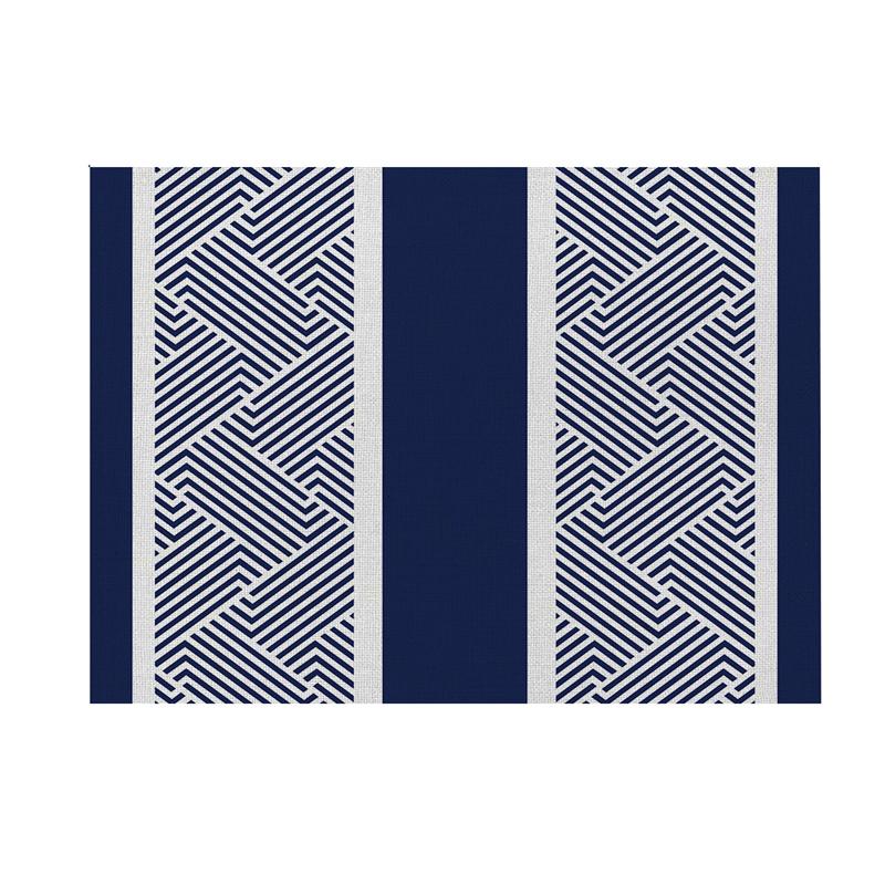 40X30cm Modern Geometric Simple Dining Tables Mat Heat Resistant Linen Placemat For Table Drink Cup Coaster Kitchen Accessories