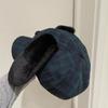 Beret with Puppy Ear Painter Hat Cabbie Hat Grandpa Hat for Autumn Winter