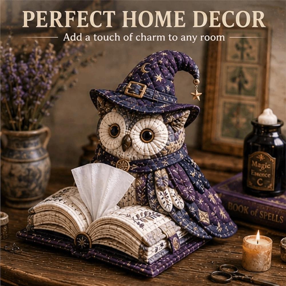 Quilted Quilted Tissue Box Owl Shape Patchwork Animal Kit New DIY Sewing Kit Craft Project