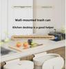 Wall-Mounted Kitchen & Bathroom Trash Can with Lid - Slim Design for Tight Spaces
