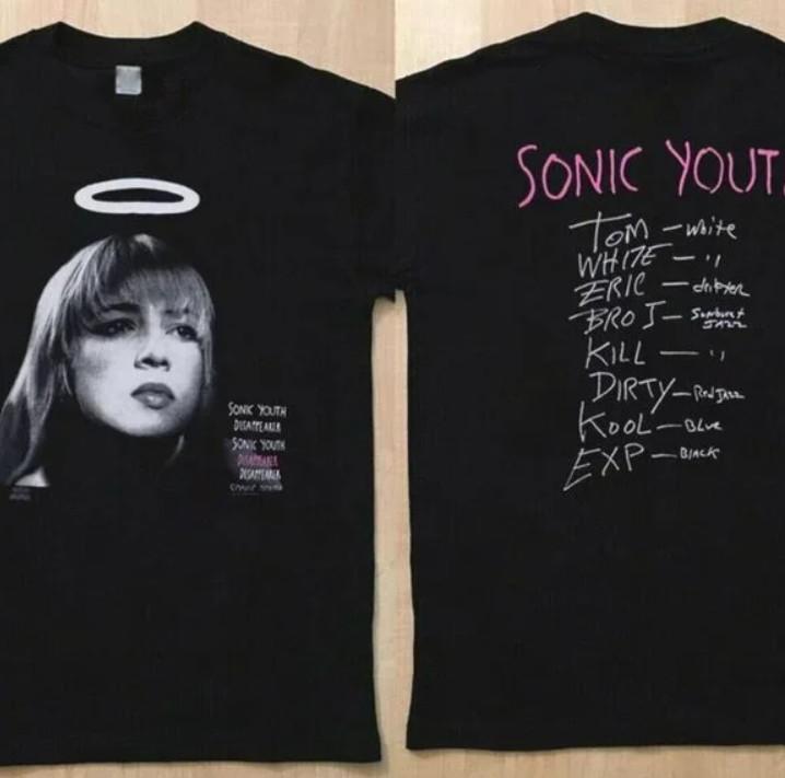 

Sonic Youth Disappearer Traci Lords Tour 1991 Rock Band 2 Sided TShirt Unisex T-Shirt XXL