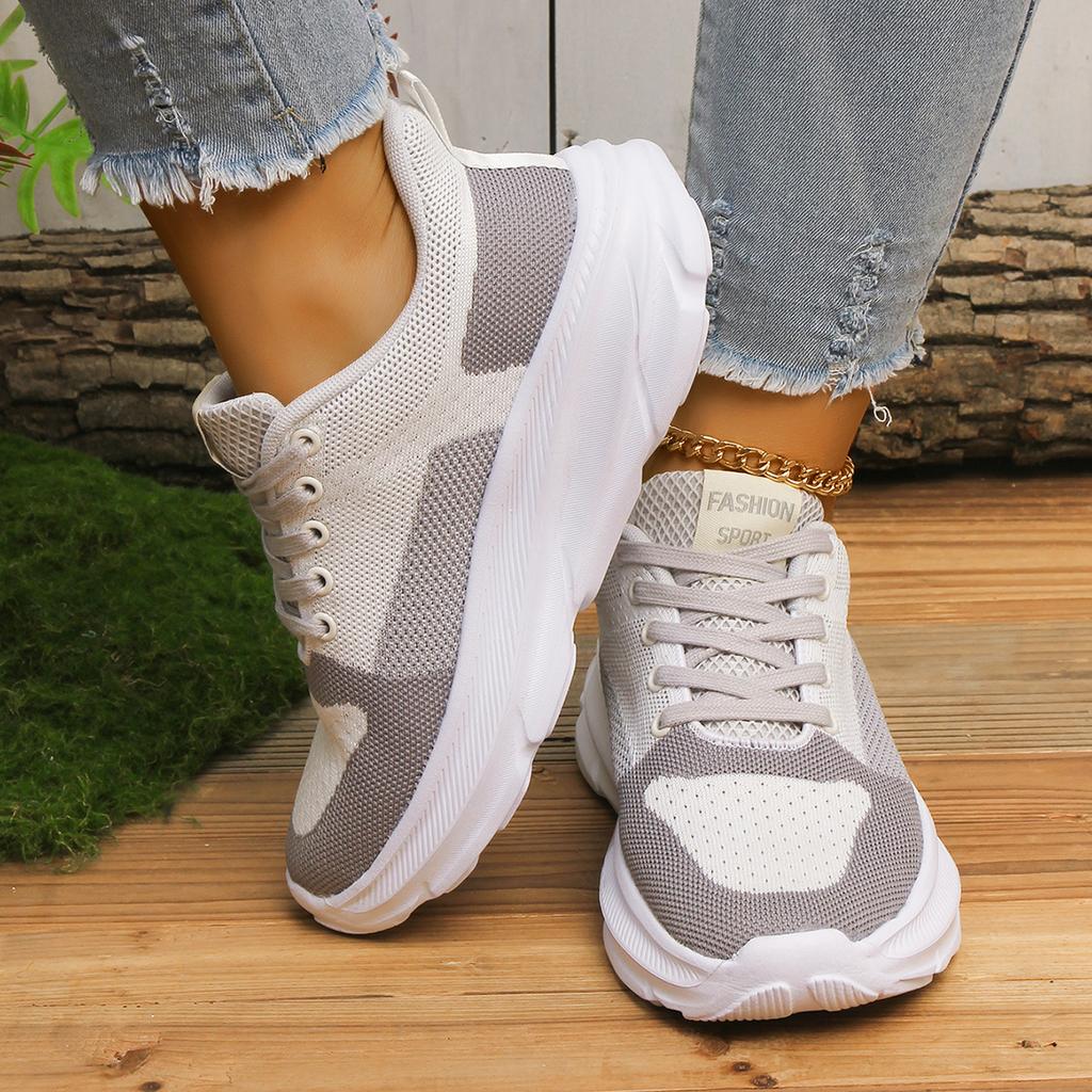 Neue Weichsohle Rutschfest Bequeme Sportschuhe Modische Verschleißfeste Farbpassende Lässige Sportschuhe für Damen