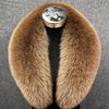 Real Fox Fur Collar Women Winter Thickened Fur Collar Scarf Collars Wraps Neck Warmer Fur Scarves Shawl Luxury Fluffy Fur Shawl