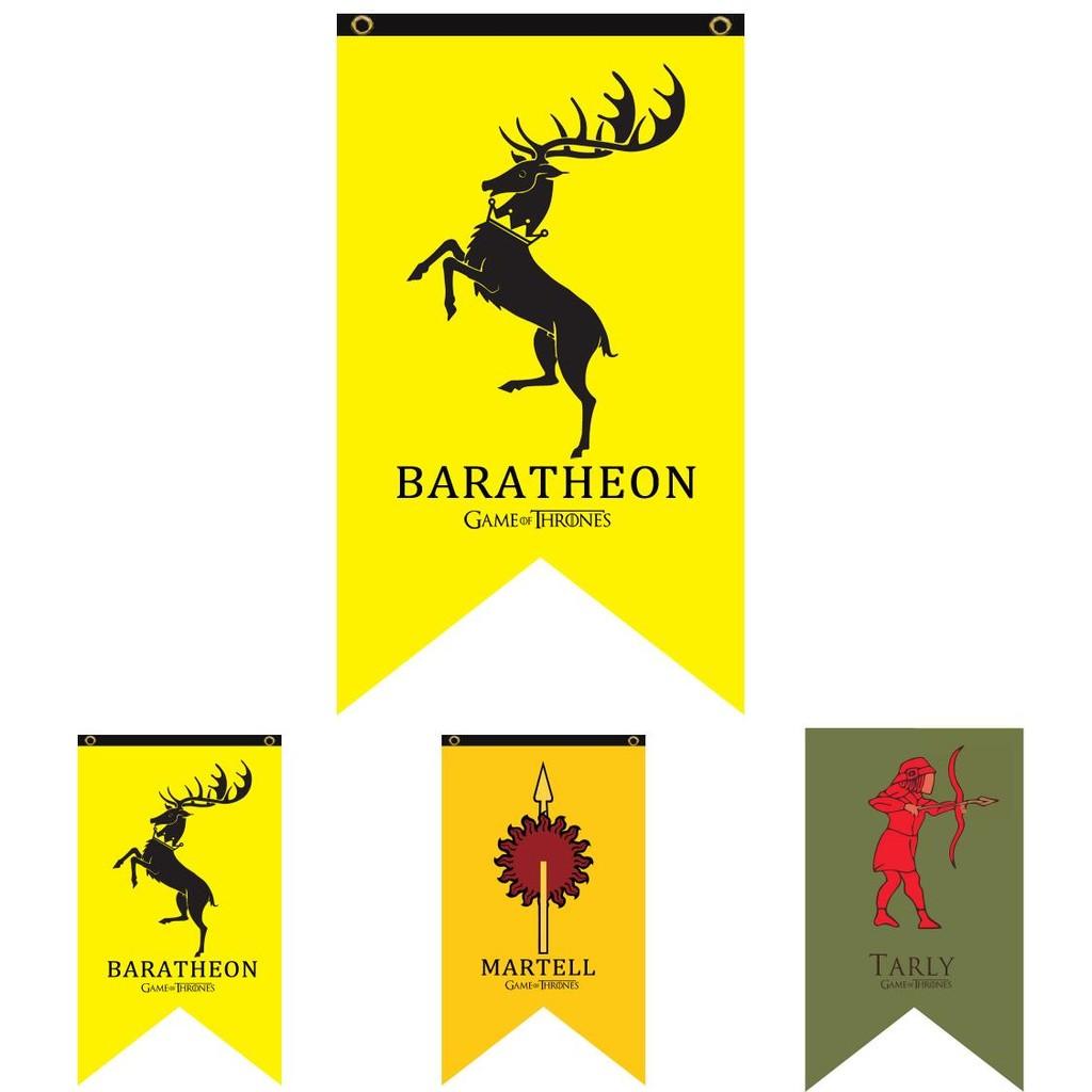 Game Of Thrones Flag Banner With Polyester Fabric For Themed Room Decor