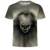 Summer Round Neck 3D Joker Resurrection Night Print Top Fashionable Casual Short Sleeved Men's T-shirts