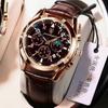 Men Watch Luxury Top Brand POEDAGAR Sport Business Rose Gold Watches Mens Waterproof Quartz Clock Watches Relogio Masculino
