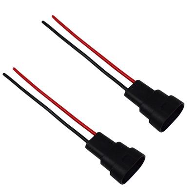 2pcs 9005 9006 HB4 Bulb Socket Car Headlight Fog Lamp Male Adapter Connector