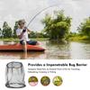 Mosquito Head Net Fine Mesh Face Netting with Drawstring for Hat Breathable Men Women Protection from Midges Insects Gnats