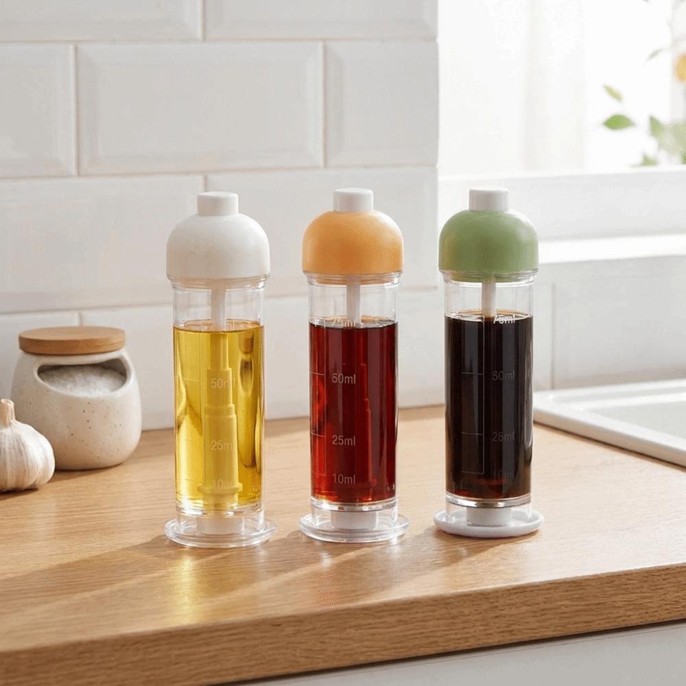 100ML Press Oil Sprayer Plastic Cooking Oil Dispenser Portable Down-Spray Oil Bottle  Salad Making