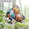 Acrylic Easter Eggs with Flowers Suncatcher Stained Glass Effect Window Hanging Ornament Easter Lover Gifts