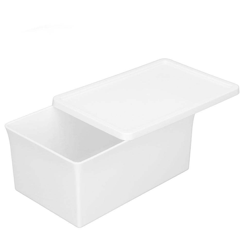 Plastic Desktop Storage Box Multifunction Dustproof Storage Box with Lid for Home DesktopS
