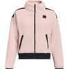 Under Armour Velvet Jackets Women's Pink Stand Collar Moderate Unisex 1369458-643