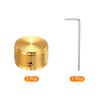 Uxcell Aluminum Potentiometer Universal Volume Tone Control Knob for Guitar and Twill Gold 2-Piece Knob, 1/4" (6mm) Bass, 5/8"
