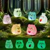 10-30pc Kawaii Mini Resin Cat Pig Cartoon Bunny Miniatures Terrarium Figurines Luminous Ornament Car Home Decoration Accessories