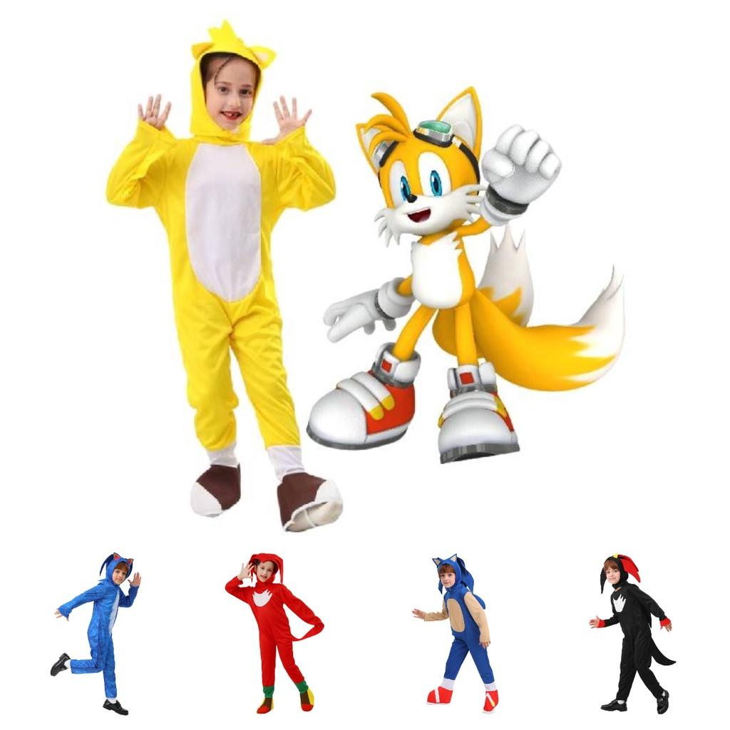 Blue Sonic Hedgehog Costume For Carnival Party Super Speed Kid's Cosplay Outfit