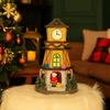 Light Up Design Holiday Home Decorations Creative Design Clock Tower Ornament  Festive Gift