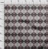 oneOone Cotton Flex Bright Red Fabric Argyle Check Dress Material Fabric Print Fabric By The Yard 40 Inches