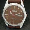 REFURBISHED SEIKO AUTOMATIC 6309A JAPAN MENS VINTAGE BROWN DIAL WATCH a443150-1