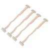 4pcs Face Lift Bands with Clip Women Adjustable Elastic Face Lifting Strap Patch for Hair White