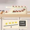 Kühlschrank Automatische Scrollen Ei Rack Halter Lagerung Box Für 15 Eier Eier Korb Lebensmittel Container Kühlschrank Lagerung Box