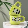 Cute Panda Mug High Looking Cartoon Ceramic Water Cup for Girls Couple Tea Cup Souvenir Coffee Breakfast Cup