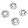 4PCS Steel Material Mower Shaft Bearings Silver Ball Bearing Replacement Lawn Mower Bearings