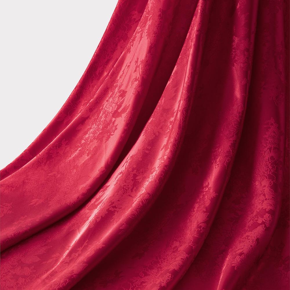 100X150cm Peony Brocade Jacquard Fabric Soft Silky Floral Damask Fabric Qipao Dress Lining Sewing Material Hanfu Costume Design