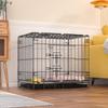 Foldable Metal Dog & Cat Cage for Home, Indoor/Outdoor, Car or Rescue Use