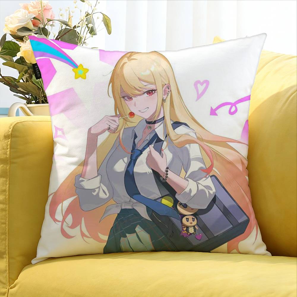 My D-Dress Up D-Darling Marin Kitagawa World Various Sizes Square Pillow Case For Car Home Bedchamber Decor