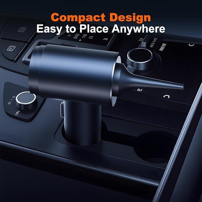 Handheld Car Vacuum Cleaner, Cordless Car Vacuum with 10000PA Suction, 2-in-1 Duster and Vacuum, Multiple Nozzles, Vacuum Cleaner, Suitable for H