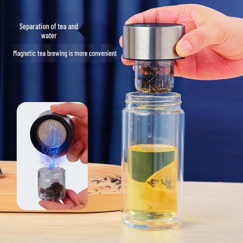 SX Magnetic Tea Infuser Glass Cup