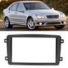 2 Din Car Stereo Radio Fascia Plate DVD Audio Dash Frame Fit for Mercedes Benz C Class W203 02‑04