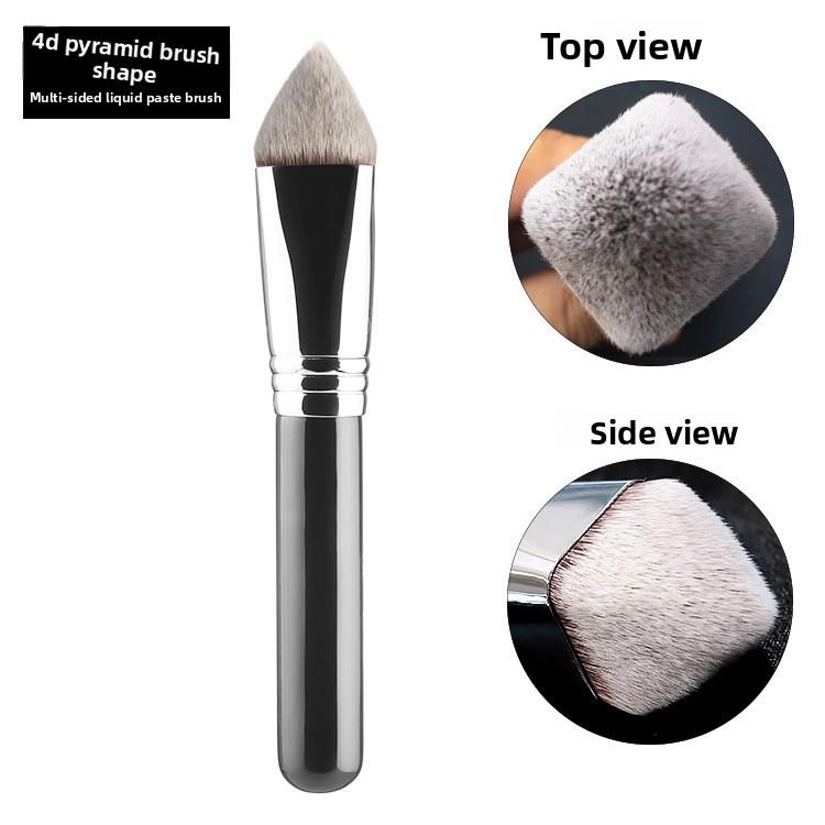 Single Pyramid-Shaped 3D 4D Contour Foundation Brush Makeup Artist Professional Makeup Brush Beauty Tool