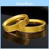 Plated Luxurious Gold Vietnamese Ring Stylish Retro Pattern Unisex Design For Celebrations Special