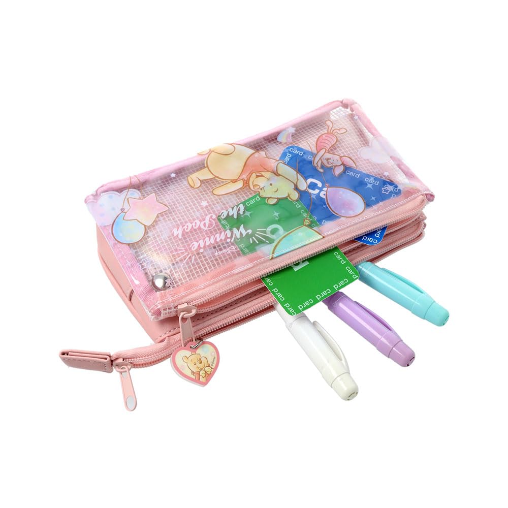 Stationery Winnie the Pooh Disney Goods Multifunctional Flat Pencil Case S1429779 Sun-Star