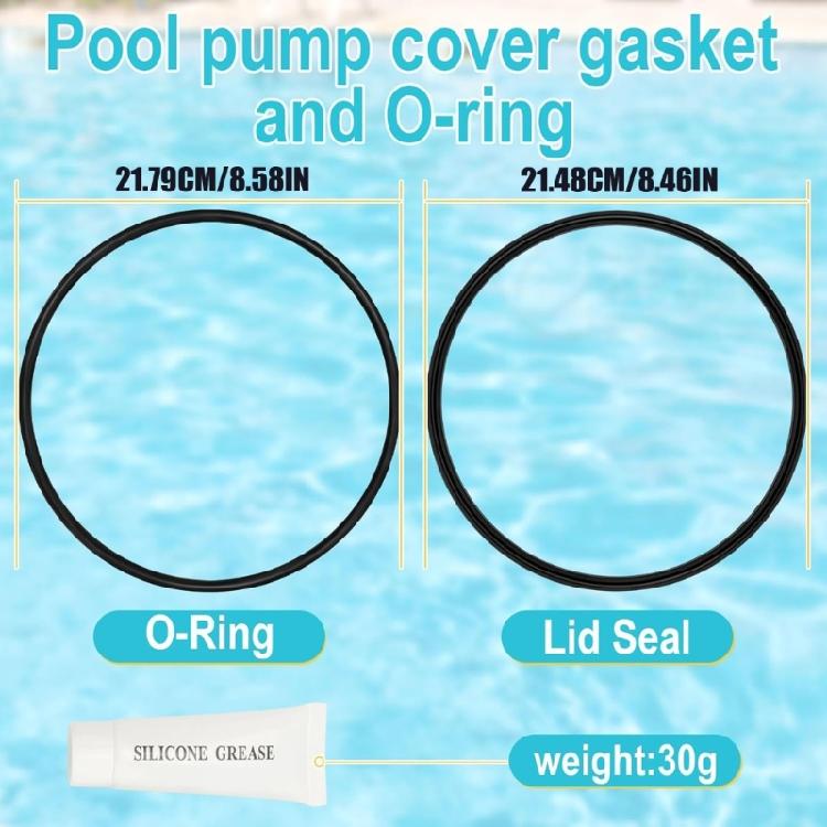 R0446200 Rubber Gaskets Seal Kit with Enhancing Durability Suitable for SHPF SHPM Pool Pumps Secure Sealing 2Pcs