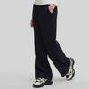 Fila Emerald 2023 Winter New Knit Wide Leg Pants Women Bottoms Black F11W344607F-BK