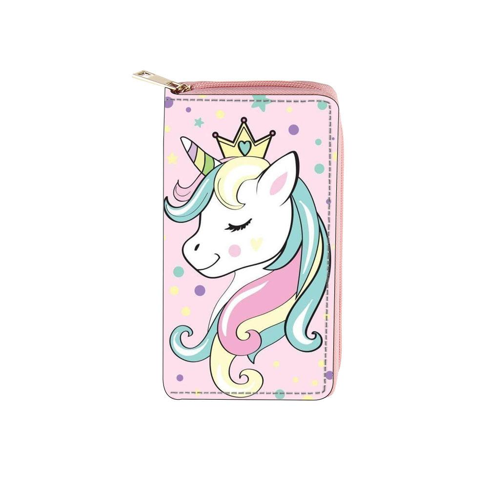

Women s wallet Unicorn long zipper wallet, wallet bag digital proofing