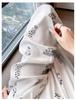 Women's Ethnic Style High-Waist Ice Silk Wide-Leg Cropped Trousers - Summer Slimming Print