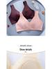 Women's Front Buckle Cotton Wire-Free Bra for Middle-aged & Elderly