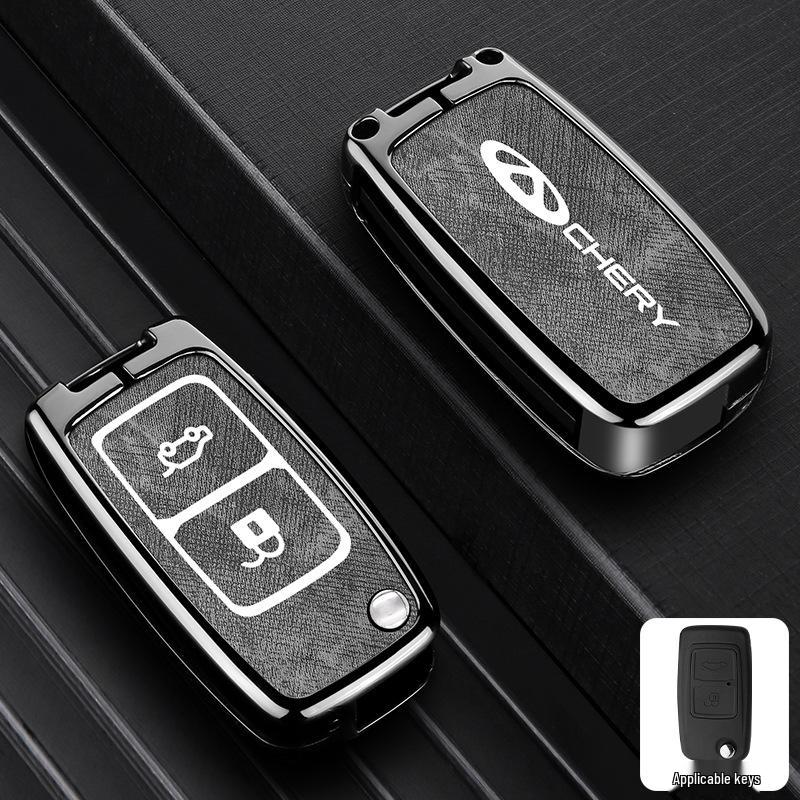 Zinc Alloy Key Shell Covers for Chery, Tiggo 8, 7 Plus - Full Coverage, 5x Anti-Drop Protection