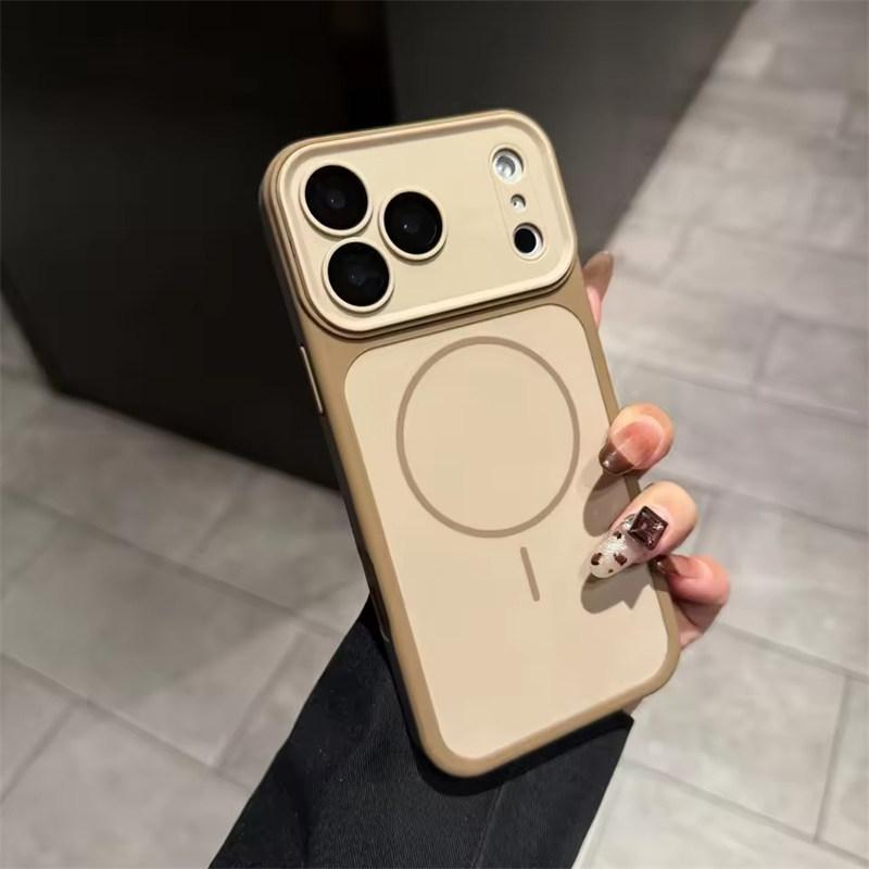 For Magsafe Magnetic Phone Case For iPhone Instantly Turn 17 16 15 14 Plus 13 Pro Max Wireless Charge Matte Non-slip Cover