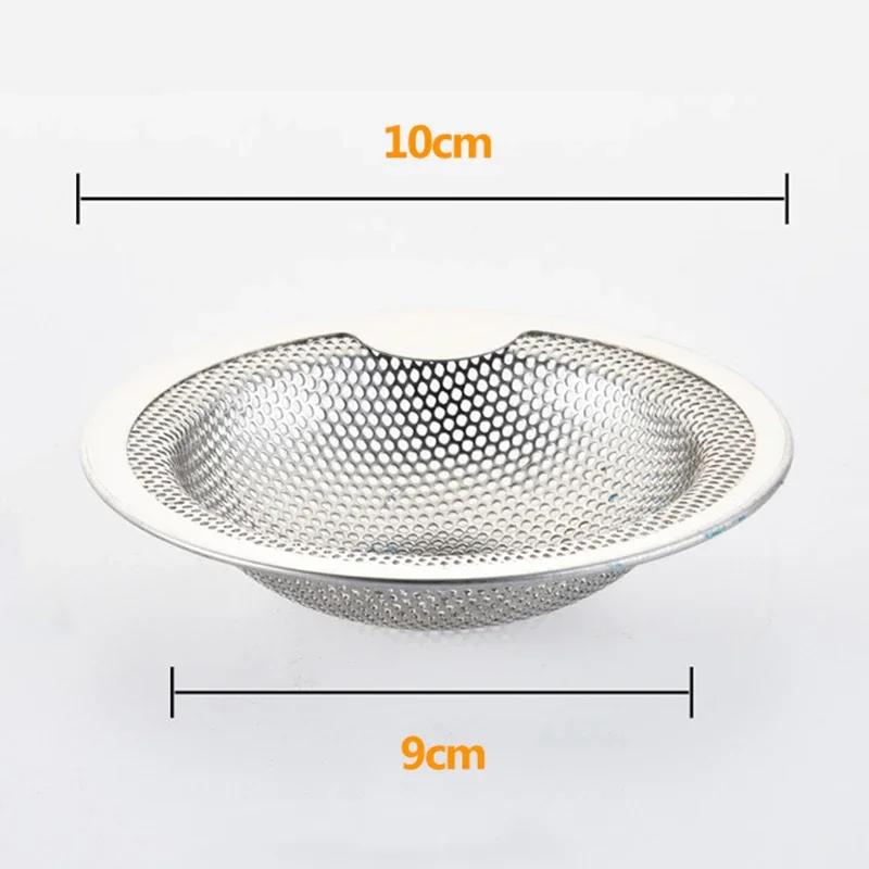 1Pcs Kitchen Sink Filter Stainless Steel Mesh Sink Strainer Filter Bathroom Sink Strainer Drain Hole Filter Trap Waste Screen